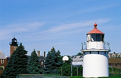 Newburyport Harbor Range Lights in Massachusetts